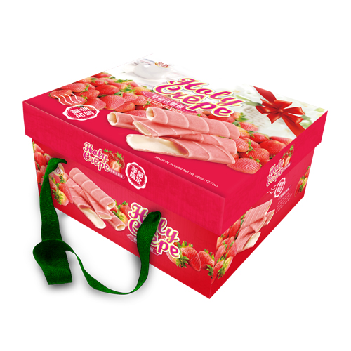 可口酥餅/蛋糕系列-法式法蕾捲(草莓口味-禮盒型)