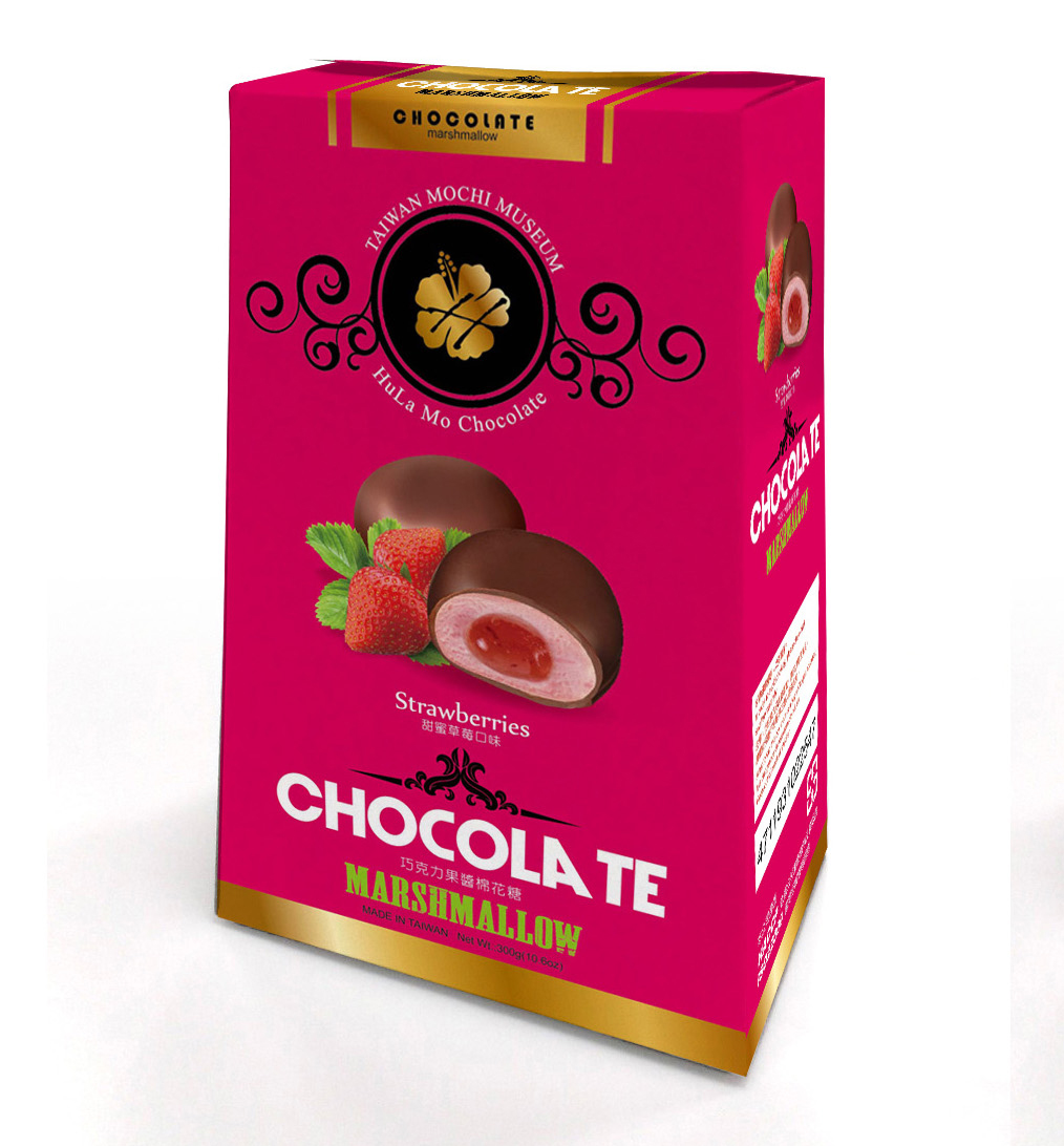 棉花糖系列-巧克力棉花糖-草莓