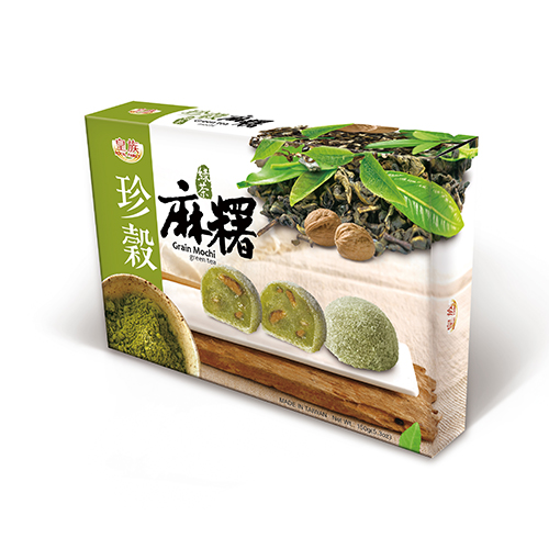 Bouncy and Soft Mochi Series-Grain Mochi-Green Tea Flavor