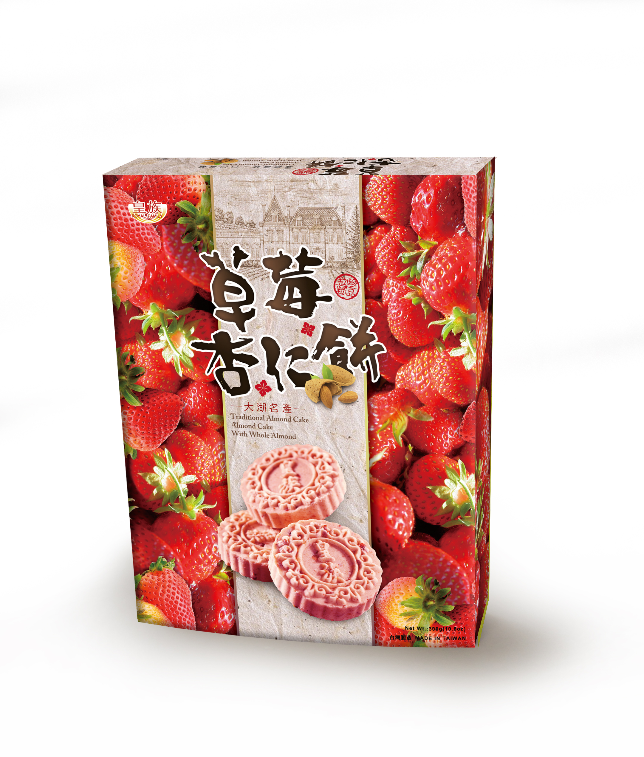 可口酥饼系列-杏仁饼-草莓(300g)