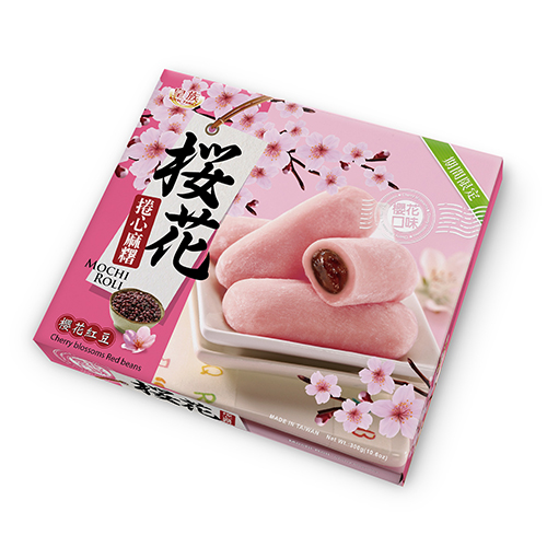 风味麻糬饼系列-樱花卷心麻糬(红豆口味)