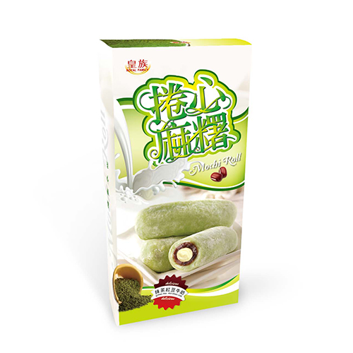 Bouncy and Soft Mochi Series-Green Tea Red Bean Milk Mochi Roll