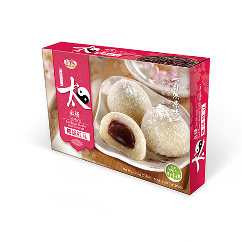 Bouncy and Soft Mochi Series-RedBean Mochi with Coconut-